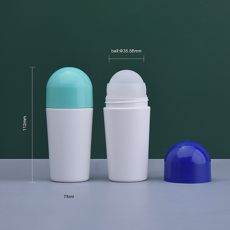 PP Roll on Bottle with PE Roller Ball Holder 